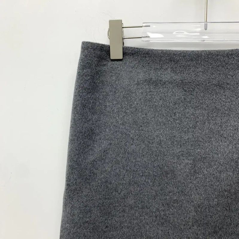 Miu Miu Miu Miu Gray Wool Women's Skirt 0089 Size 23" - 3 Thumbnail