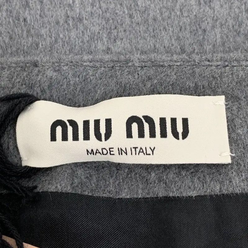 Miu Miu Miu Miu Gray Wool Women's Skirt 0089 Size 23" - 5 Thumbnail