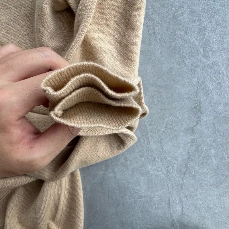 Miu Miu Miu Miu Beige Long Sleeve Pullover Sweater 0089 Size M / US 6-8 / IT 42-44 - 6 Thumbnail