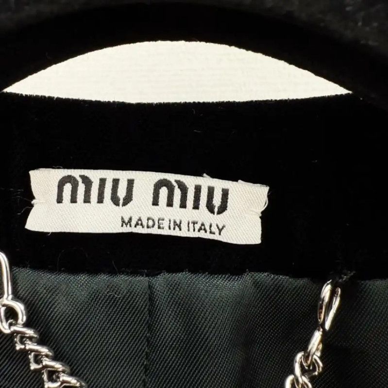 Miu Miu Miu Miu Short Color-Block Wool Coat 0089 Size S / US 4 / IT 40 - 2 Thumbnail