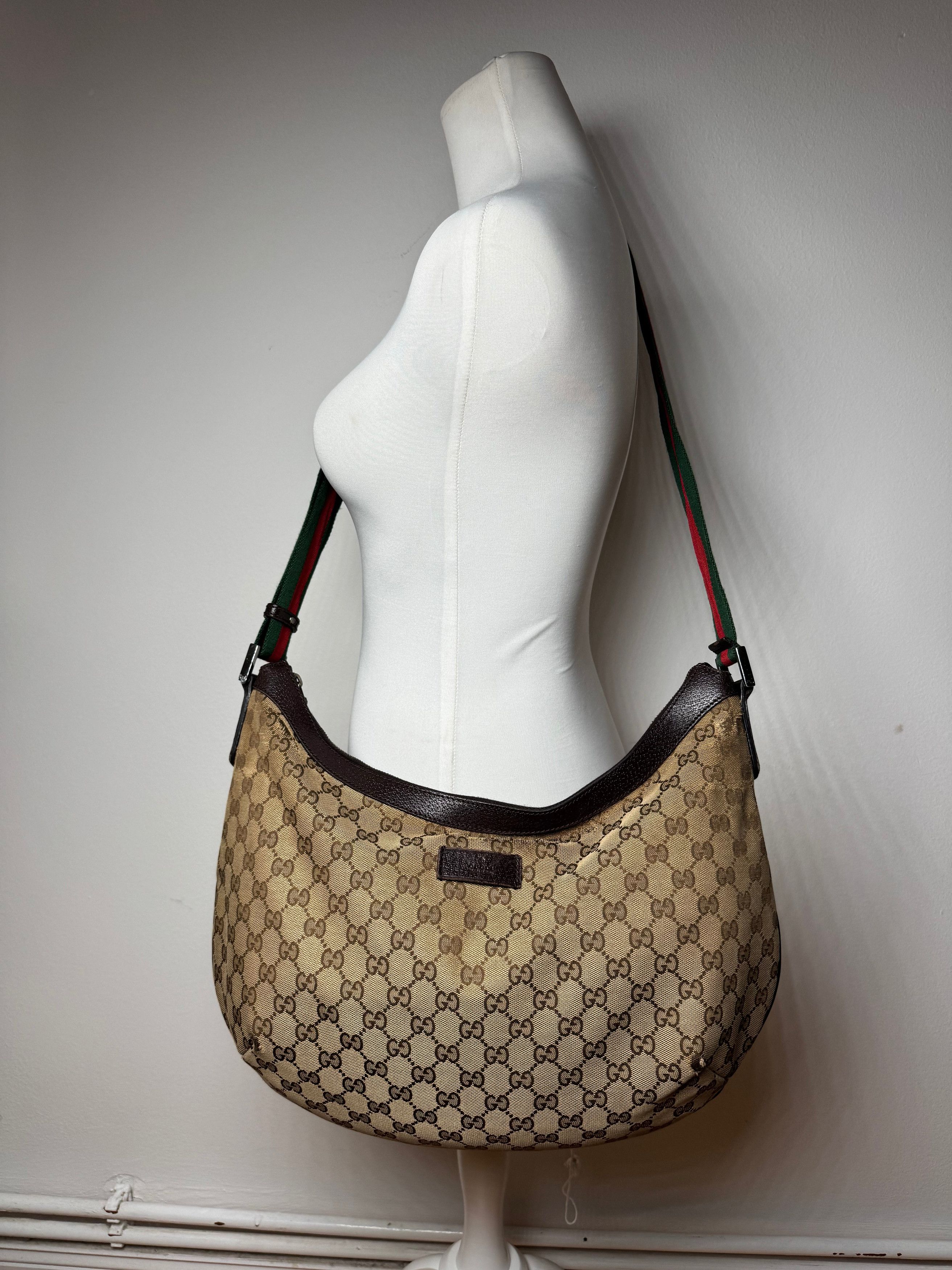 Gucci Vintage Monogram Croissant 2Way Bag beige Brown Size ONE SIZE - 8 Thumbnail