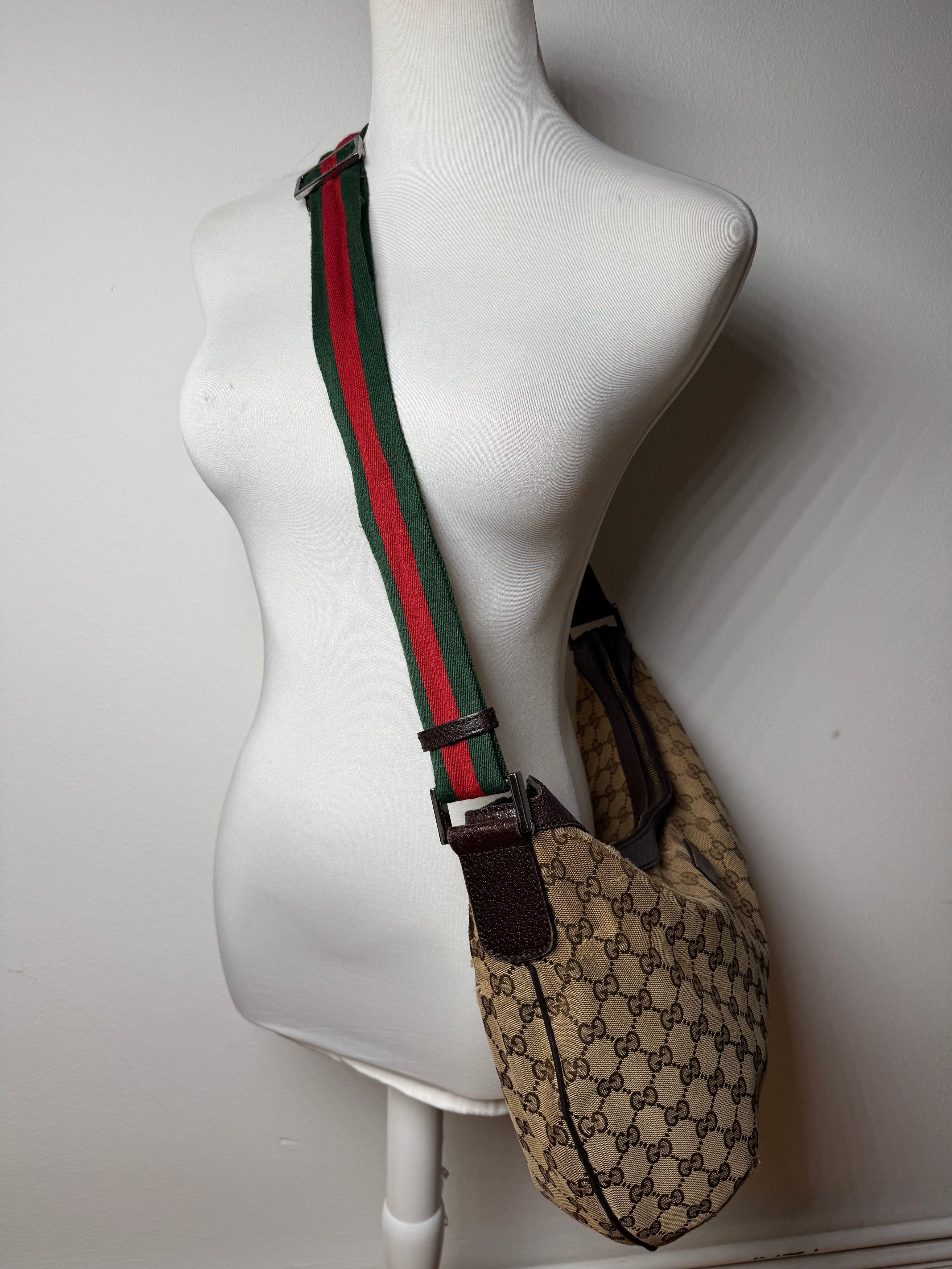 Gucci Vintage Monogram Croissant 2Way Bag beige Brown Size ONE SIZE - 5 Thumbnail