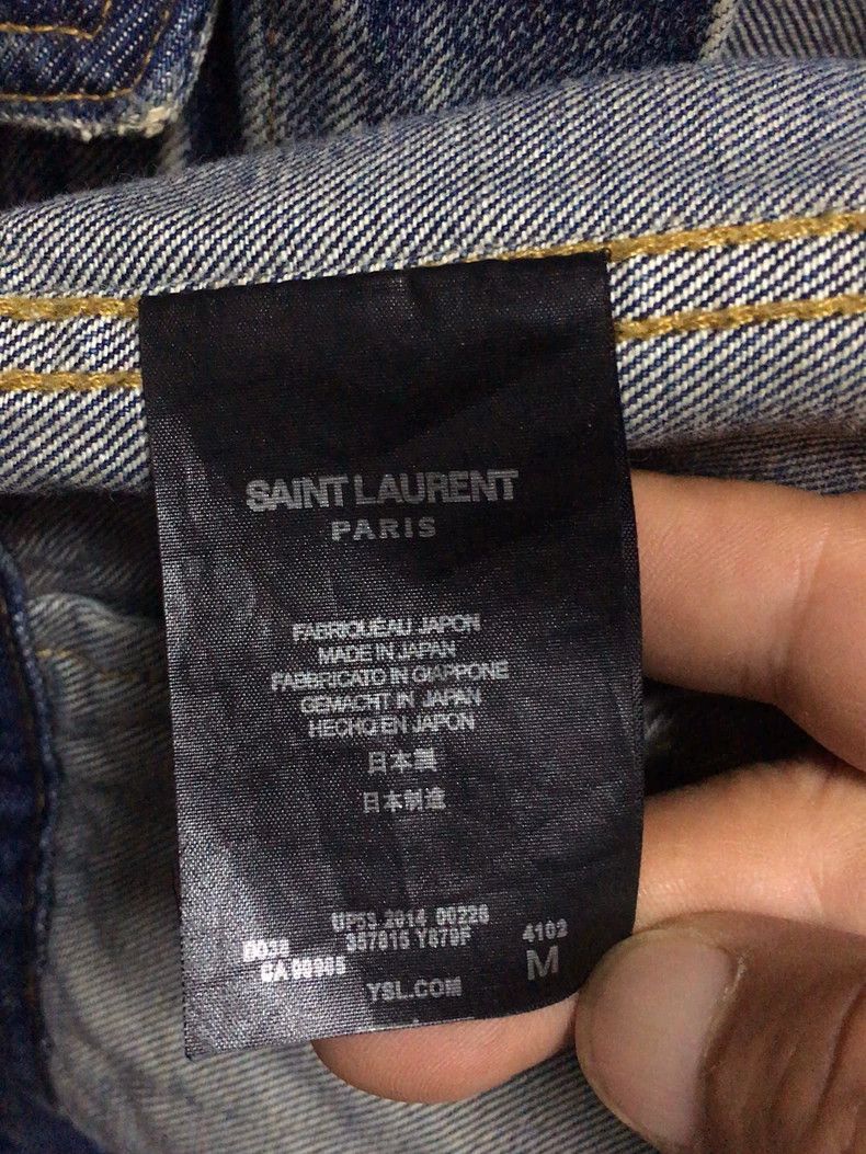 Saint Laurent Paris Saint Laurent Paris Denim Jacket M - dmc Size US M / EU 48-50 / 2 - 3 Thumbnail