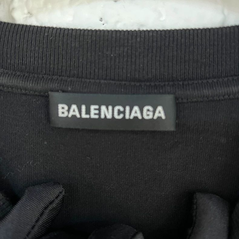 Balenciaga Balenciaga Black Short Sleeve T-Shirt - dmc Size US XXL / EU 58 / 5 - 2 Thumbnail