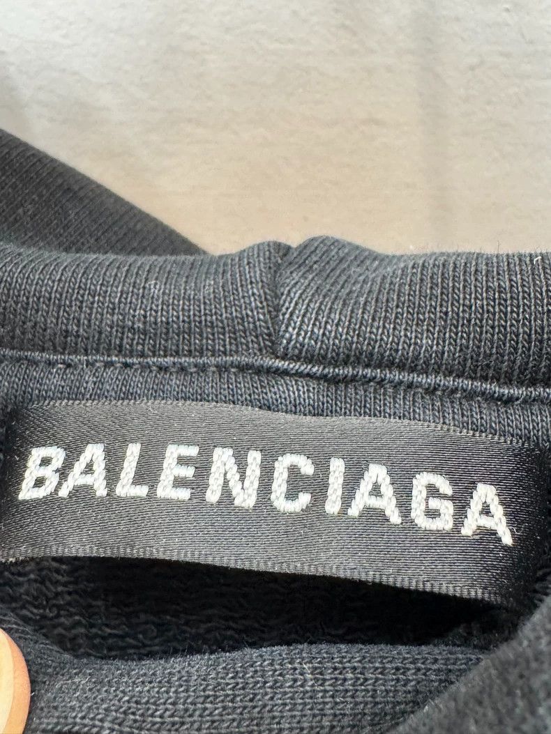 Balenciaga Balenciaga Back Logo Print Hoodie - dmc Size US L / EU 52-54 / 3 - 3 Thumbnail