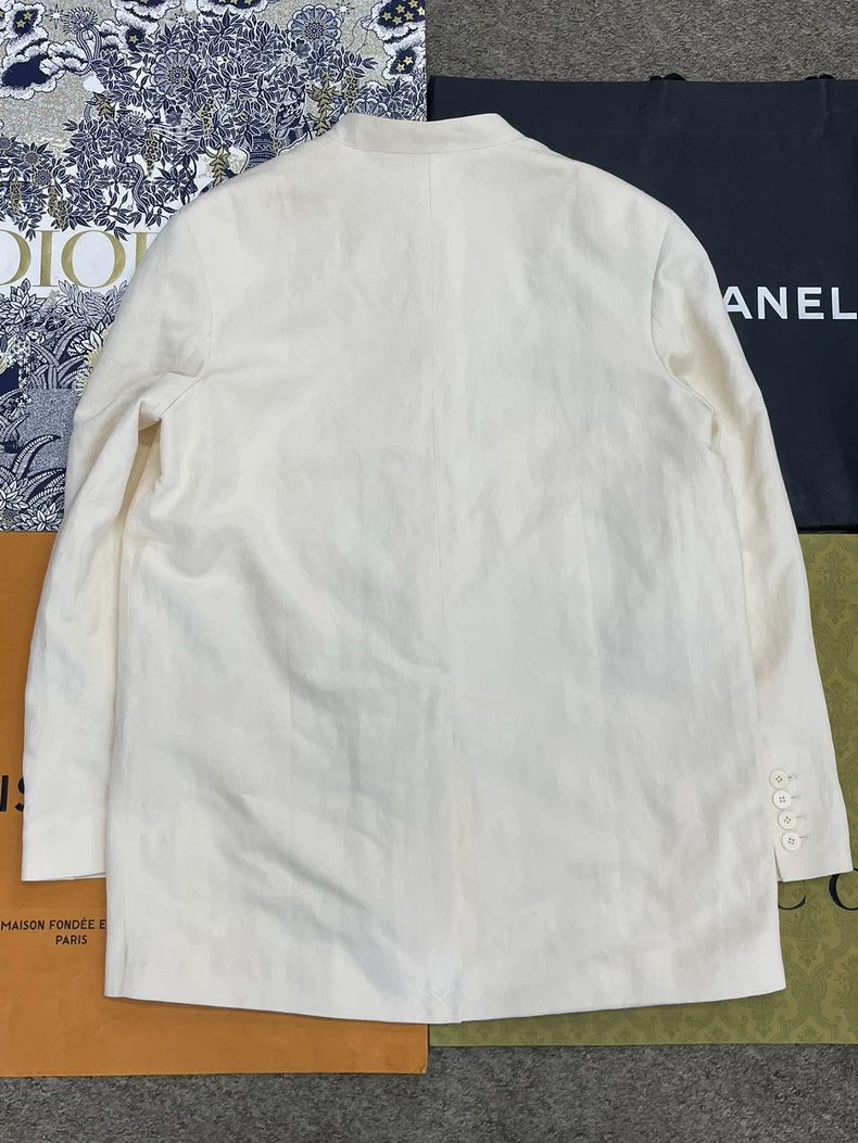 The Row The Row Beige Stand-Collar Blazer - dmc Size US M / EU 48-50 / 2 - 2 Thumbnail