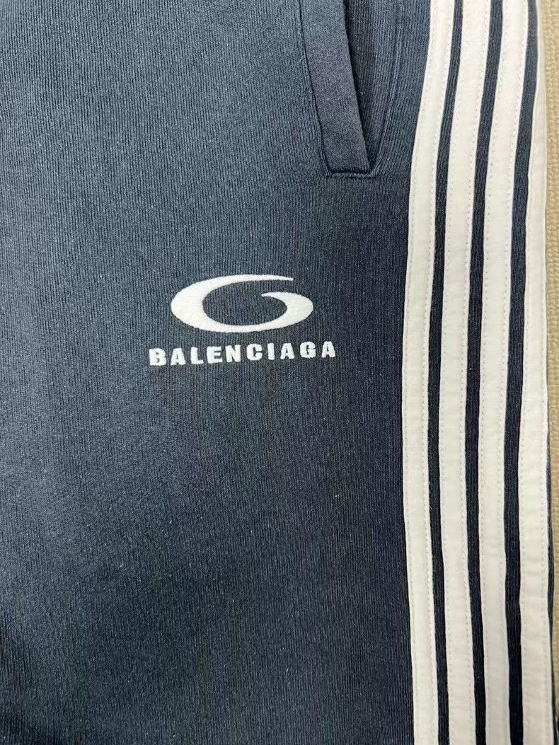 Balenciaga Balenciaga 25 Show Gray Striped Sweatpants - dmc Size US 31 - 3 Thumbnail