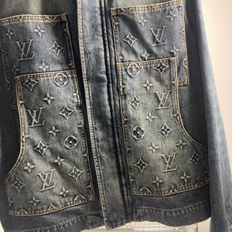 Louis Vuitton Louis Vuitton FW23 Embossed Denim Jacket - dmc Size US S / EU 44-46 / 1 - 3 Thumbnail