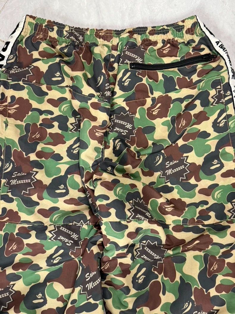 Bape SAINT Mxxxxxx x BAPE Camo Track Pants - dmc Size US 32 / EU 48 - 6 Thumbnail