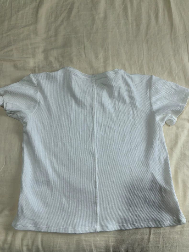 The Row The Row Ribbed Short-Sleeve Top - dmc Size US XS / EU 42 / 0 - 2 Thumbnail