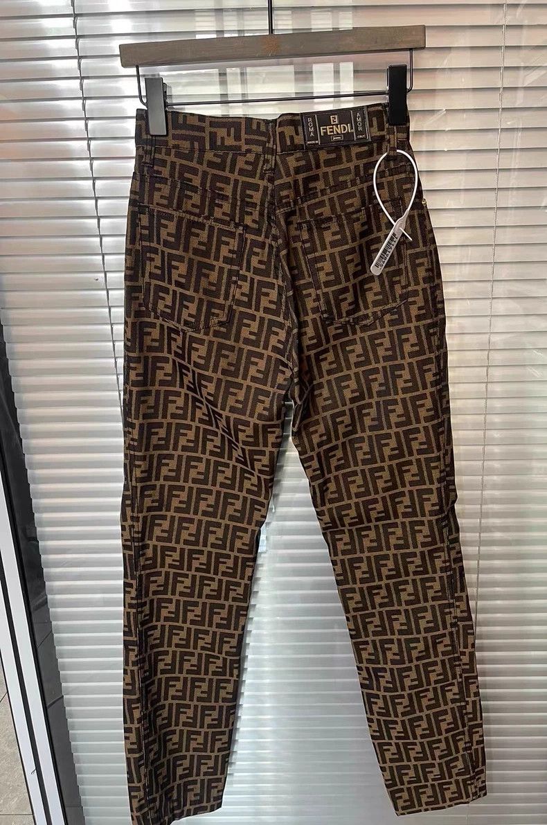 Fendi Fendi Monogram Colorblock Casual Pants - dmc Size US 26 / EU 42 - 3 Thumbnail