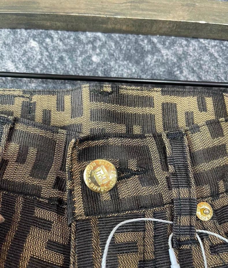 Fendi Fendi Monogram Colorblock Casual Pants - dmc Size US 26 / EU 42 - 4 Thumbnail