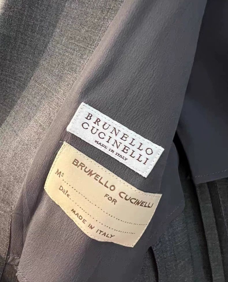 Brunello Cucinelli Brunello Cucinelli Gray Blazer - dmc Size US S / EU 44-46 / 1 - 3 Thumbnail