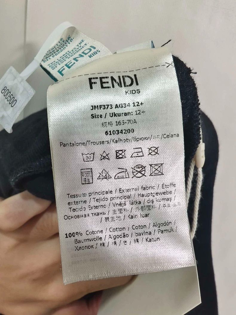 Fendi Fendi Black Nylon Patchwork Track Pants - dmc Size 24" / US 00 / IT 34 - 6 Thumbnail