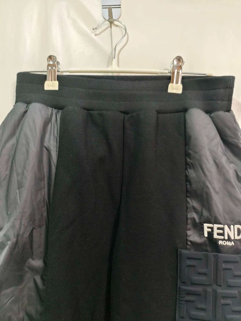 Fendi Fendi Black Nylon Patchwork Track Pants - dmc Size 24" / US 00 / IT 34 - 3 Thumbnail