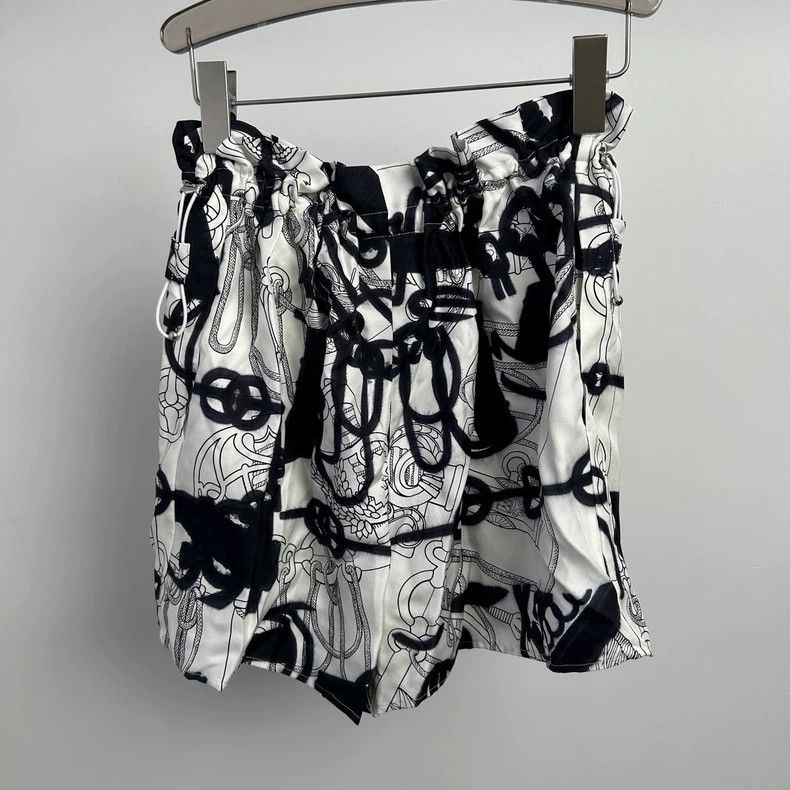 Hermes Hermes Black White Print Shorts - dmc Size US 34 / EU 50 - 2 Thumbnail