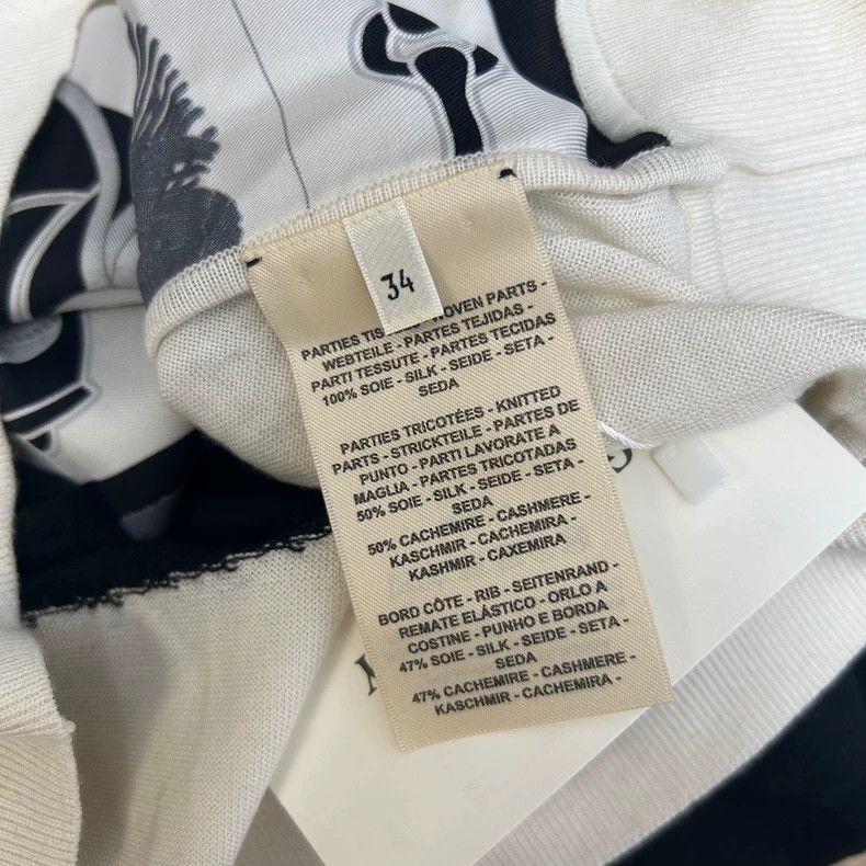 Hermes Hermes Black White Print Knit Sweater - dmc Size US S / EU 44-46 / 1 - 4 Thumbnail