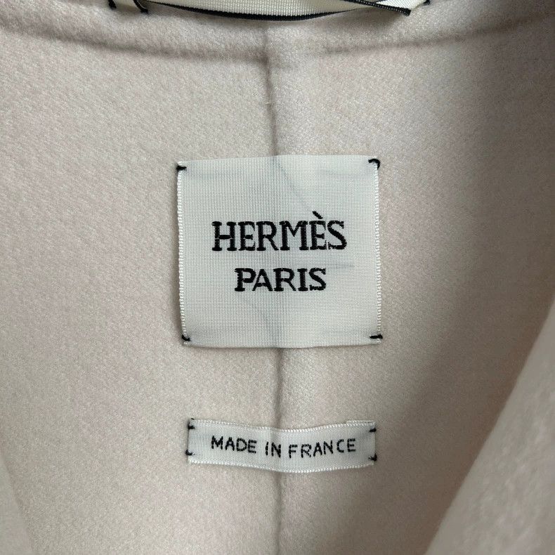 Hermes Hermes Beige Cashmere Lapel Coat - dmc Size US XS / EU 42 / 0 - 4 Thumbnail