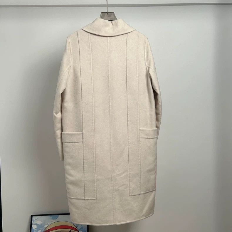 Hermes Hermes Beige Cashmere Lapel Coat - dmc Size US XS / EU 42 / 0 - 2 Thumbnail