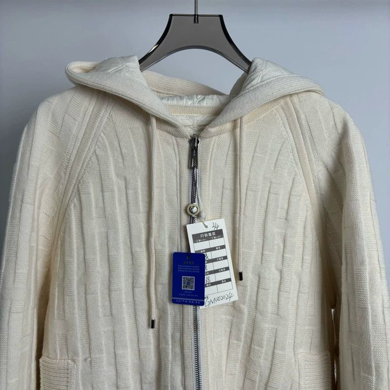 Hermes Hermes White Cashmere Hooded Coat - dmc Size US XS / EU 42 / 0 - 7 Thumbnail