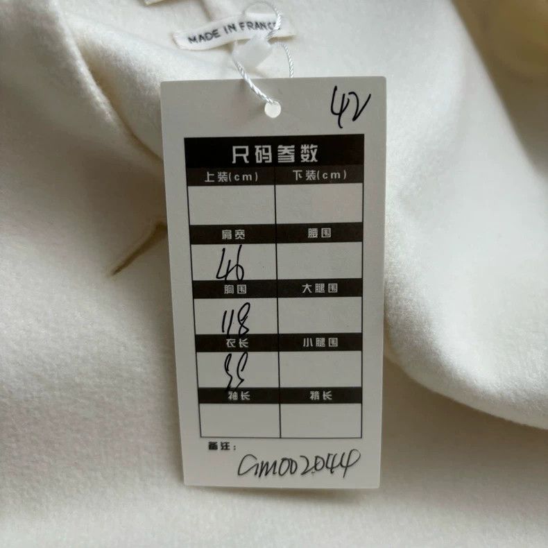 Hermes Hermes White Lapel Cashmere Coat - dmc Size US L / EU 52-54 / 3 - 3 Thumbnail