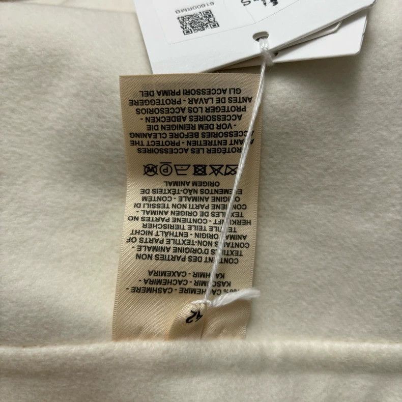 Hermes Hermes White Lapel Cashmere Coat - dmc Size US L / EU 52-54 / 3 - 5 Thumbnail