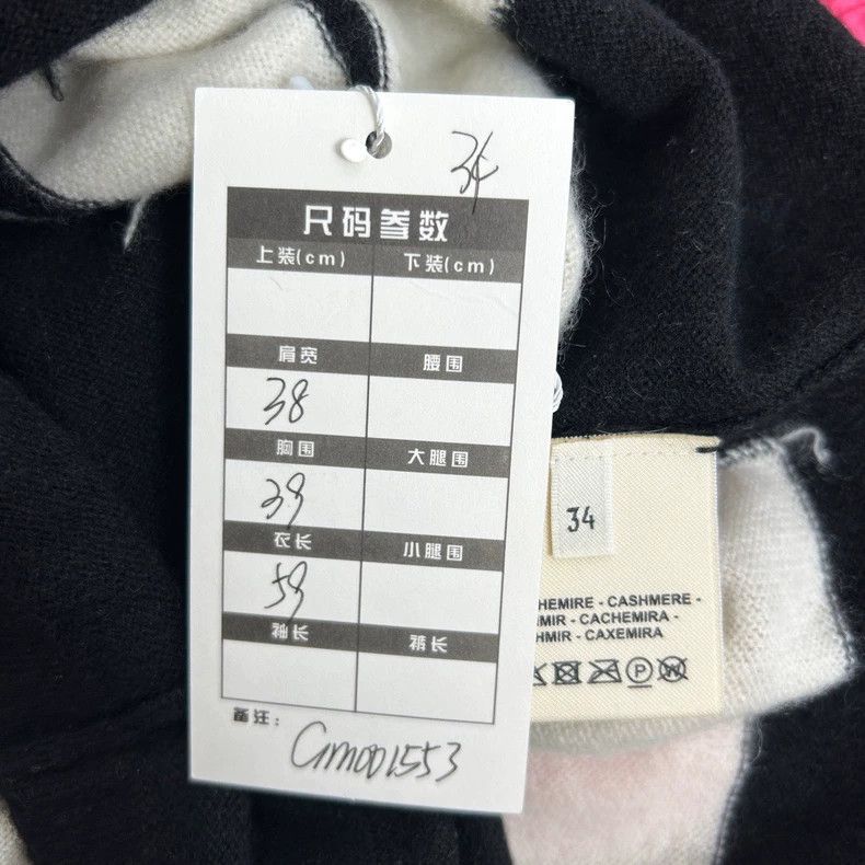 Hermes Hermes Black White Cashmere Sweater - dmc Size US S / EU 44-46 / 1 - 6 Thumbnail