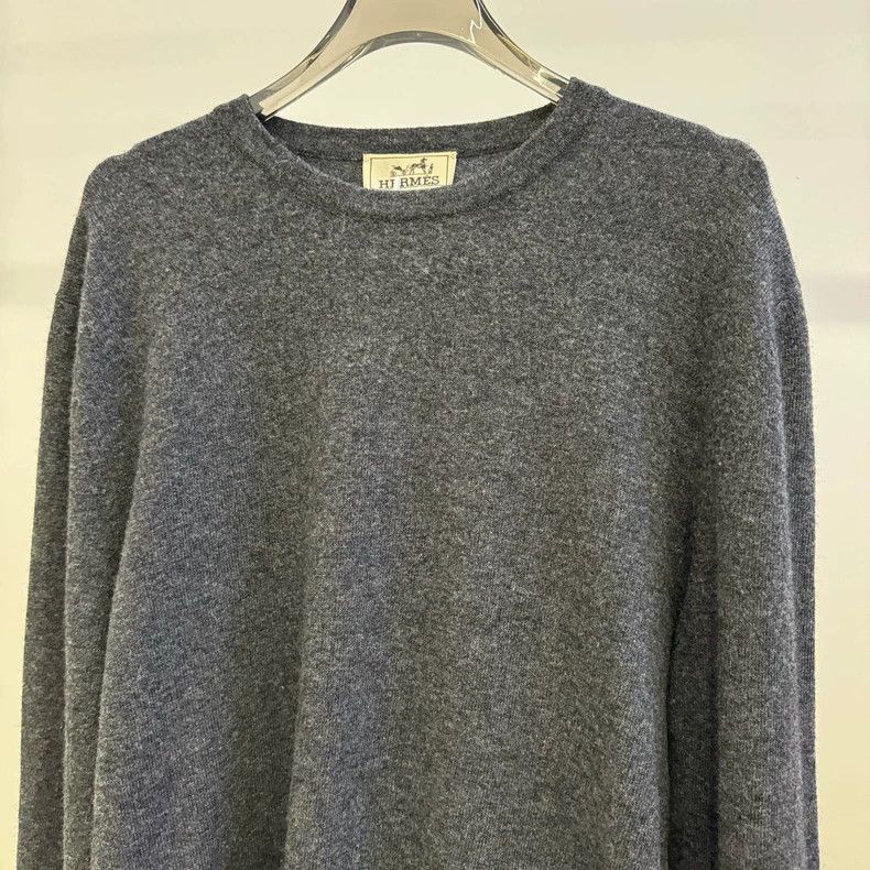 Hermes Hermes Dark Gray Cashmere Sweater L - dmc Size US L / EU 52-54 / 3 - 5 Thumbnail