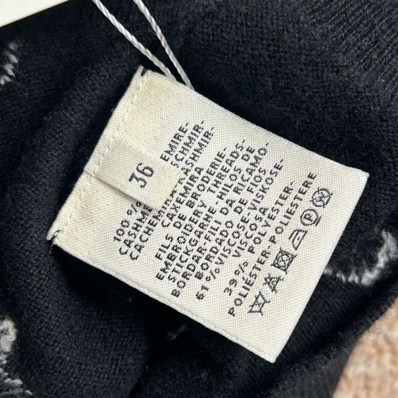 Hermes Hermes Black Cashmere Short Sleeve Sweater - dmc Size US S / EU 44-46 / 1 - 5 Thumbnail