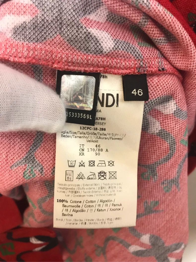 Fendi Fendi Runway All-over Print Polo Shirt - dmc Size US M / EU 48-50 / 2 - 4 Thumbnail