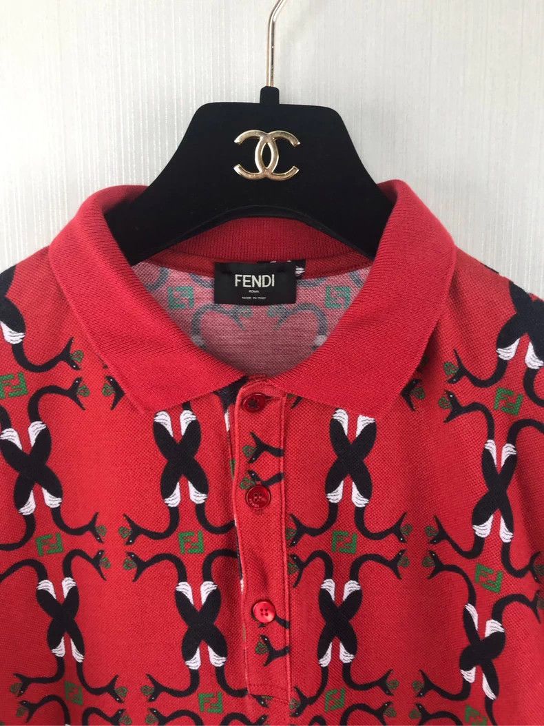 Fendi Fendi Runway All-over Print Polo Shirt - dmc Size US M / EU 48-50 / 2 - 5 Thumbnail
