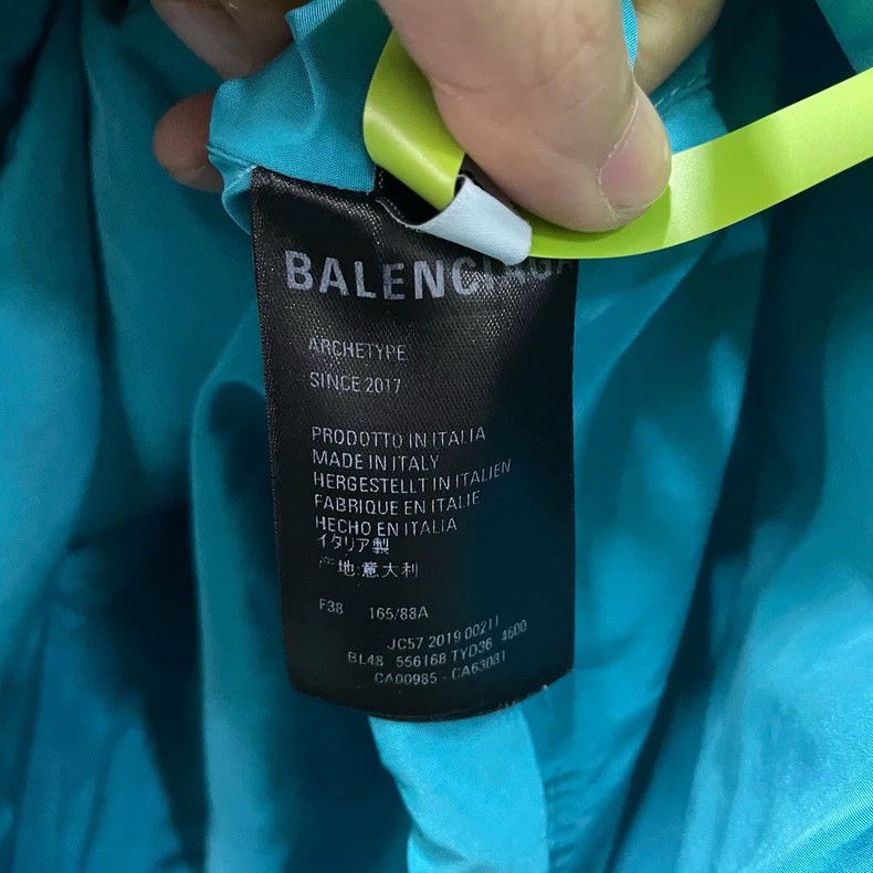 Balenciaga Balenciaga Blue Back Logo Jacket - dmc Size US XS / EU 42 / 0 - 4 Thumbnail
