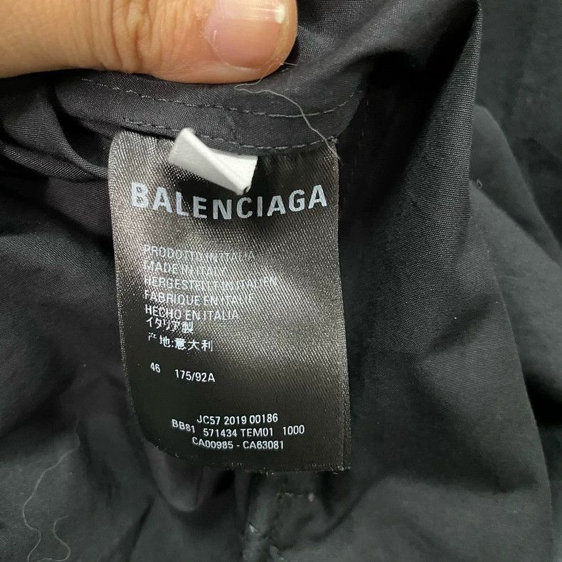 Balenciaga Balenciaga Black Red Logo Print Jacket - dmc Size US M / EU 48-50 / 2 - 5 Thumbnail