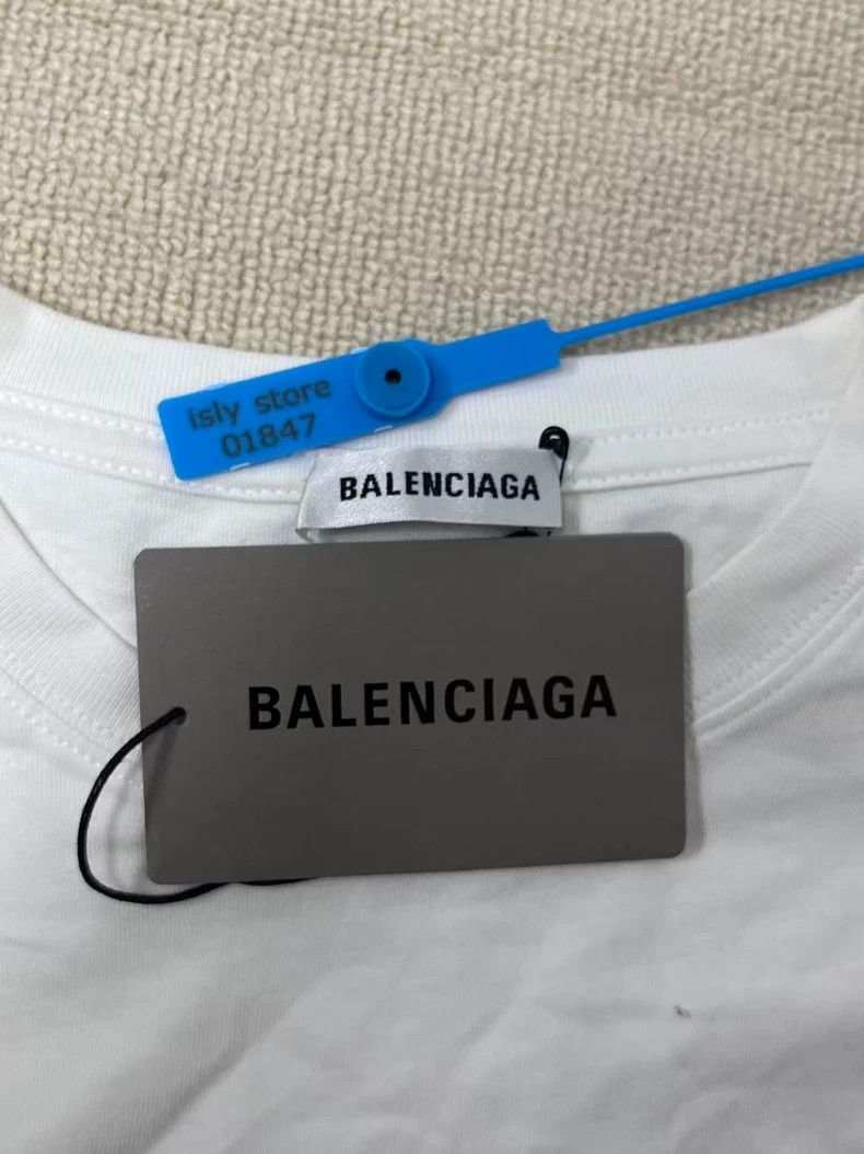 Balenciaga Balenciaga Logo Print Crewneck Short Sleeve T-shirt - dmc Size US M / EU 48-50 / 2 - 6 Thumbnail