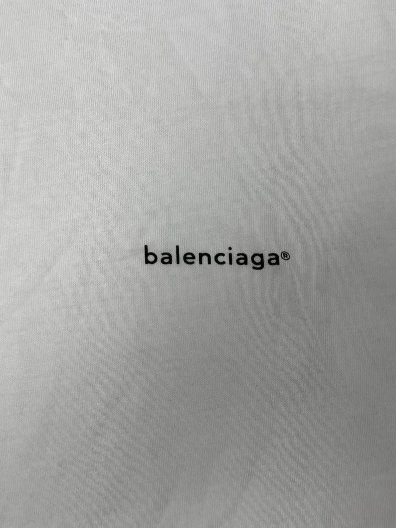 Balenciaga Balenciaga Logo Print Crewneck Short Sleeve T-shirt - dmc Size US M / EU 48-50 / 2 - 3 Thumbnail