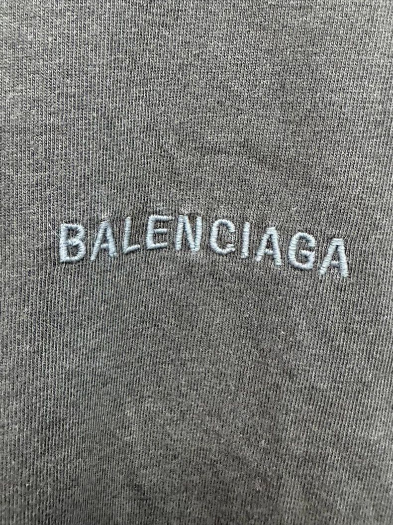Balenciaga Balenciaga Double Embroidery Short Sleeve Tee - dmc Size US M / EU 48-50 / 2 - 3 Thumbnail