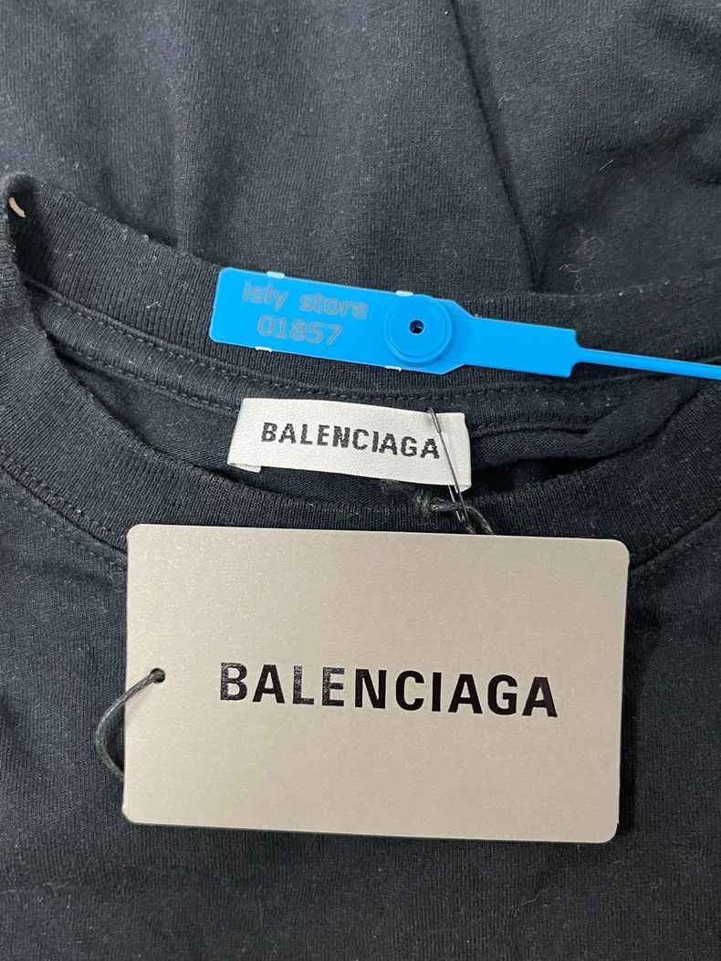 Balenciaga Balenciaga Lock Logo Chest Print T-shirt - dmc Size US M / EU 48-50 / 2 - 5 Thumbnail