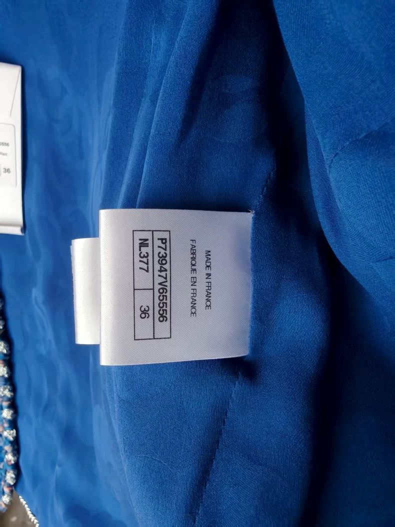 Chanel Chanel Blue Tweed Jacket - dmc Size US M / EU 48-50 / 2 - 2 Thumbnail