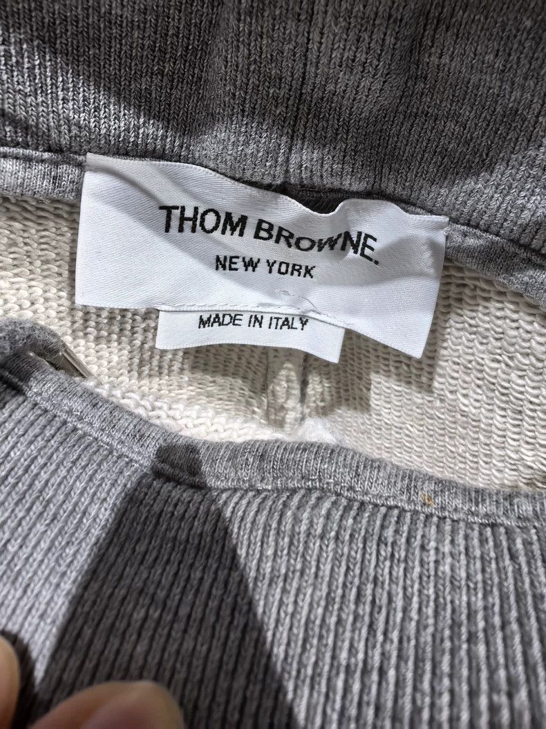 Thom Browne Thom Browne Gray Hoodie & Sweatpants Set - dmc Size US XS / EU 42 / 0 - 5 Thumbnail