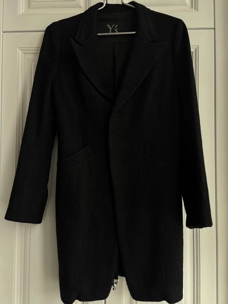 Yohji Yamamoto Yohji Yamamoto Y's Black Wool Long Coat - dmc Size US S / EU 44-46 / 1 - 3 Thumbnail