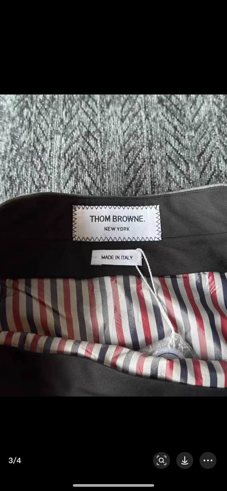 Thom Browne Thom Browne Gray Pleated Skirt - dmc Size US 36 / EU 52 - 3 Thumbnail
