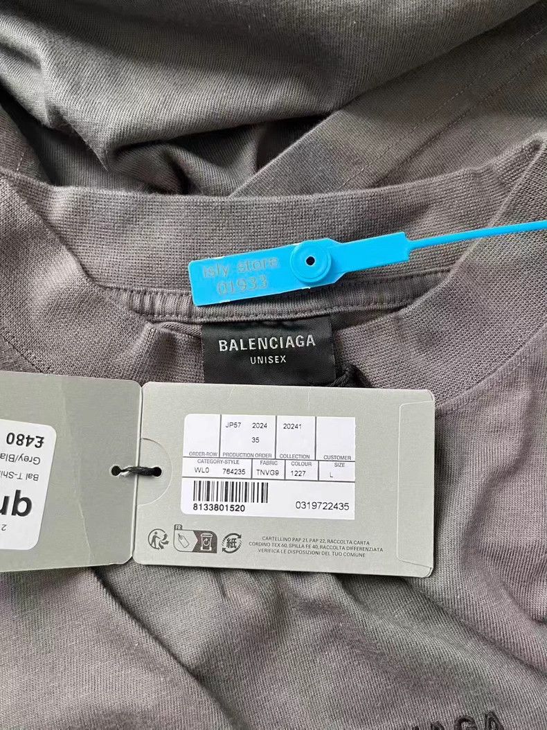 Balenciaga Balenciaga FW22 Logo Embroidered Short Sleeve T-shirt - dmc Size US L / EU 52-54 / 3 - 4 Thumbnail