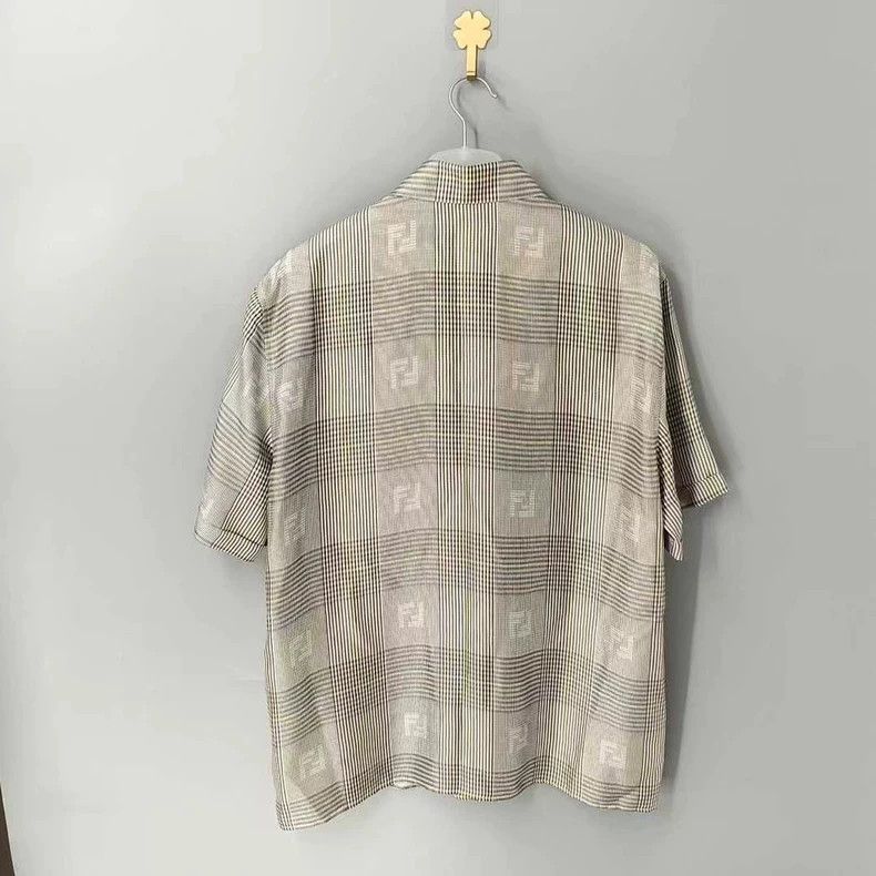 Fendi Fendi FF Logo Plaid Short Sleeve Shirt - dmc Size US M / EU 48-50 / 2 - 2 Thumbnail