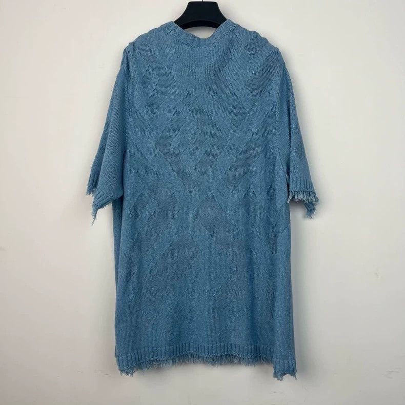 Fendi FENDI FF Intarsia Round Neck Knit Top - dmc Size US XL / EU 56 / 4 - 2 Thumbnail