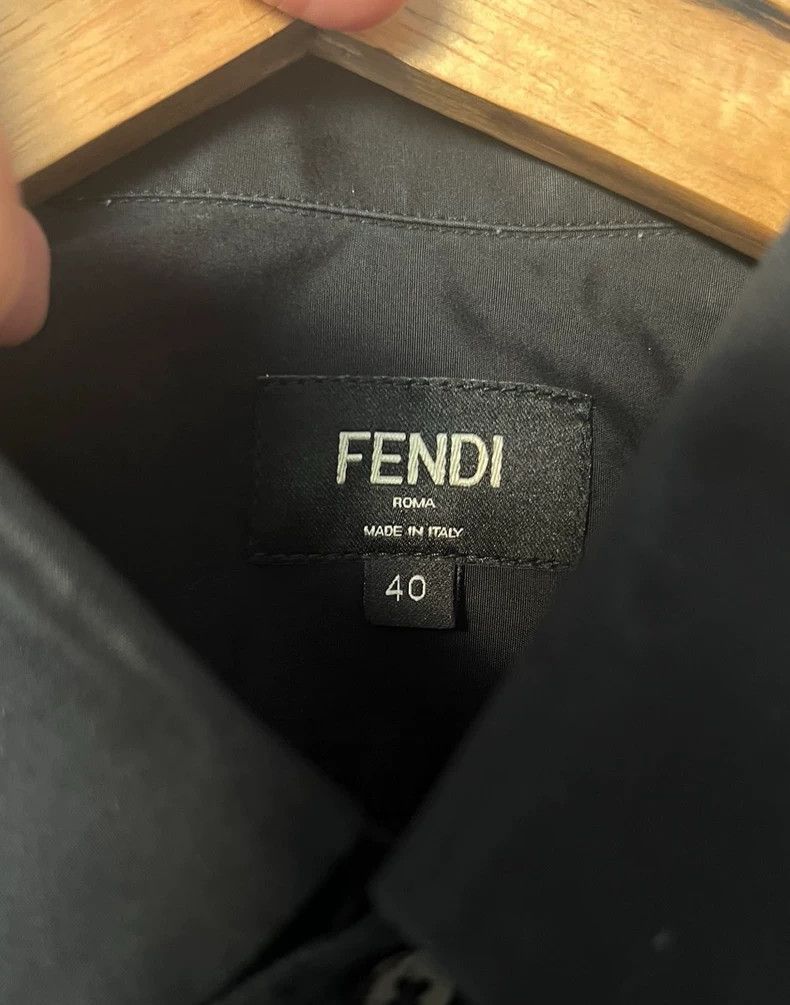 Fendi Fendi Runway Black Short-Sleeve Shirt - dmc Size US S / EU 44-46 / 1 - 3 Thumbnail