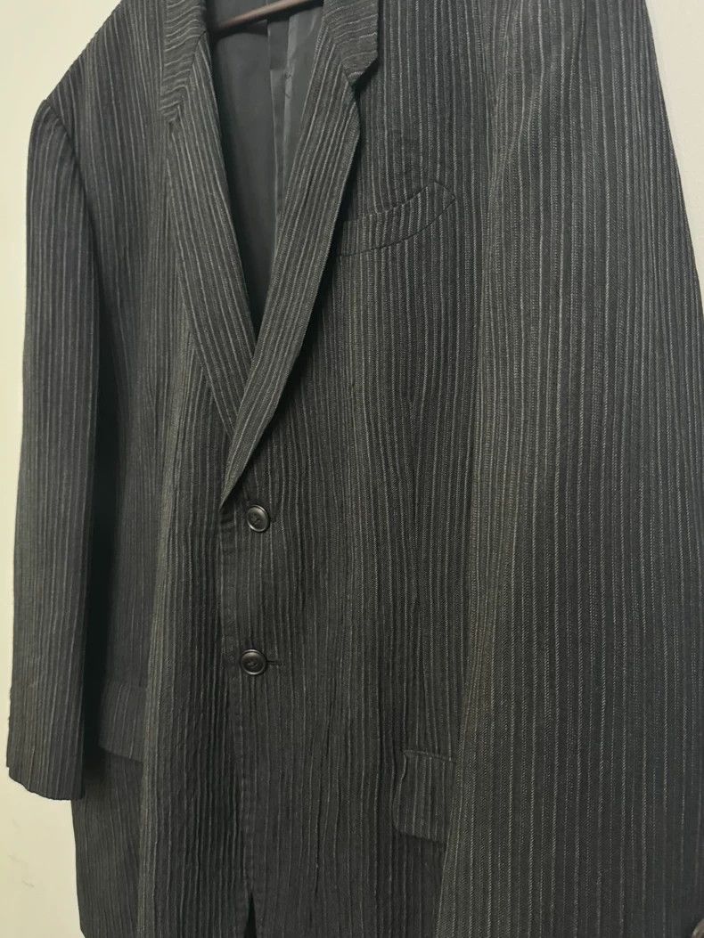 Yohji Yamamoto Yohji Yamamoto 93AW Stripe Wool Blazer - dmc Size US S / EU 44-46 / 1 - 6 Thumbnail