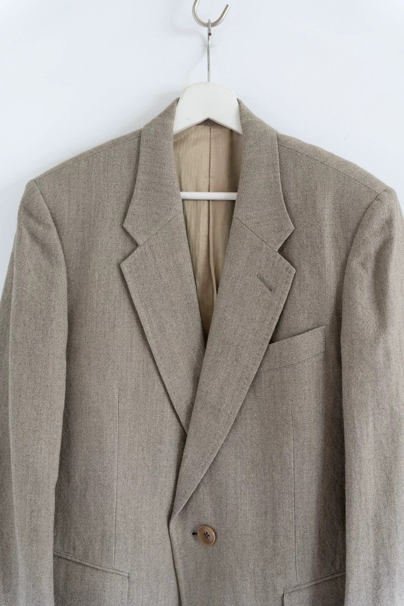 Yohji Yamamoto Yohji Yamamoto 00s Wool-Linen Blazer - dmc Size US XS / EU 42 / 0 - 4 Thumbnail