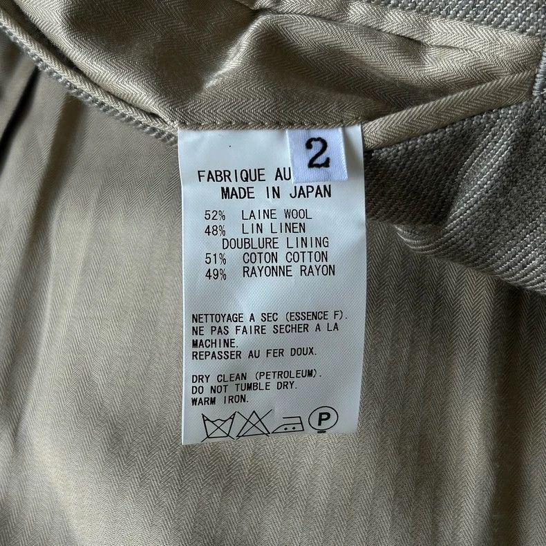 Yohji Yamamoto Yohji Yamamoto 00s Wool-Linen Blazer - dmc Size US XS / EU 42 / 0 - 8 Thumbnail