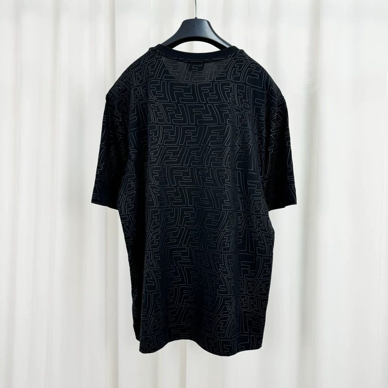 Fendi Fendi FF Monogram Embossed T-Shirt - dmc Size US L / EU 52-54 / 3 - 2 Thumbnail