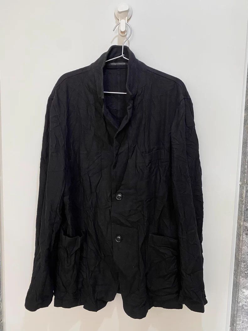 Yohji Yamamoto Yohji Yamamoto Wool Blend Wrinkle Coat - dmc Size US L / EU 52-54 / 3 - 6 Thumbnail